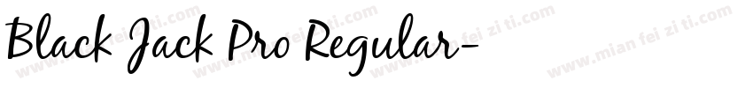 Black Jack Pro Regular字体转换